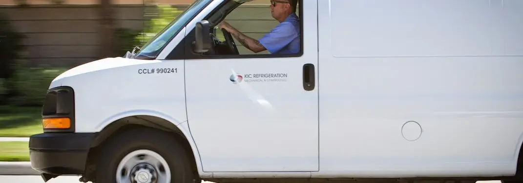 KIC Refrigeration service vehicle serving Carteret area
